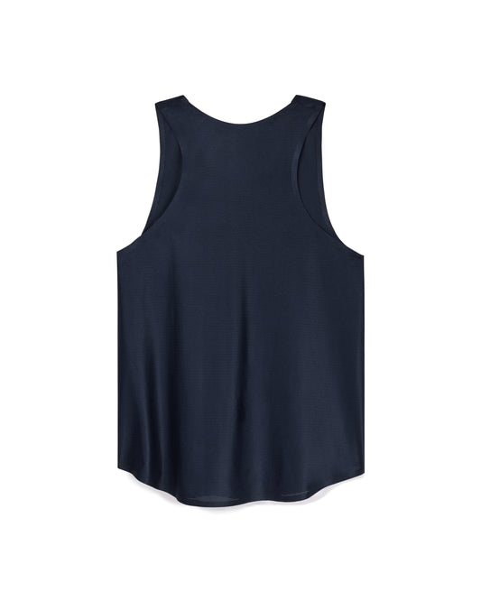 Base Running Singlet in Navy, back