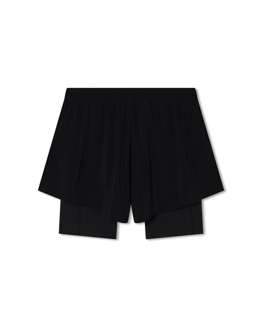 Work Running 2-in-1 Short in Black, back