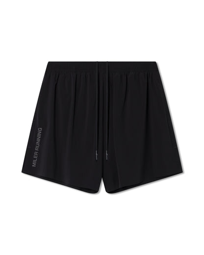 Work Running 5" Short in Black, front