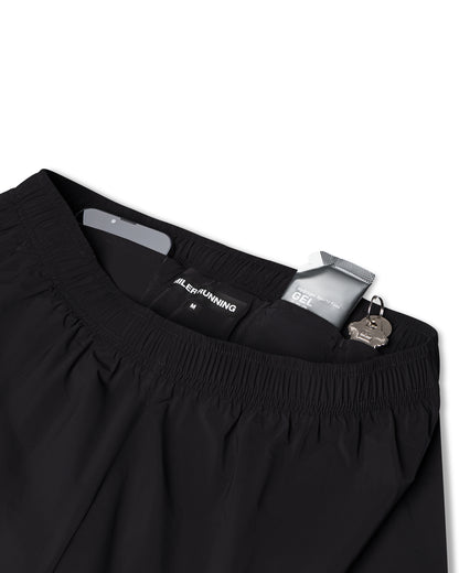 Work Running 5" Short in Black, detail