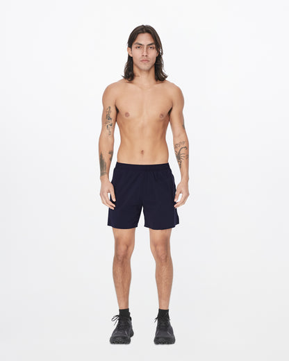 Work Running 5" Short in Navy, lifestyle