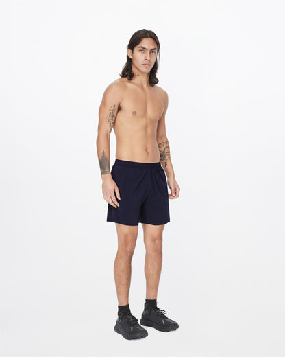 Work Running 5" Short in Navy, lifestyle