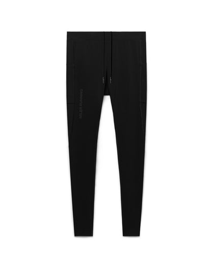 Work Running Full Tight in Black, front