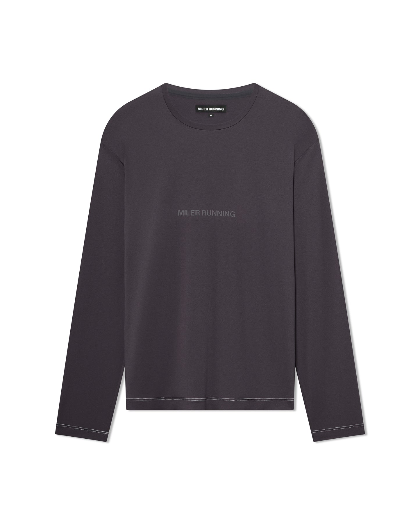 Contrast Stitch Work Running LS Tee