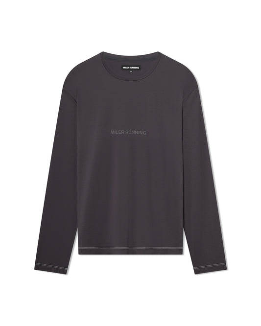 Contrast Stitch Work Running LS Tee