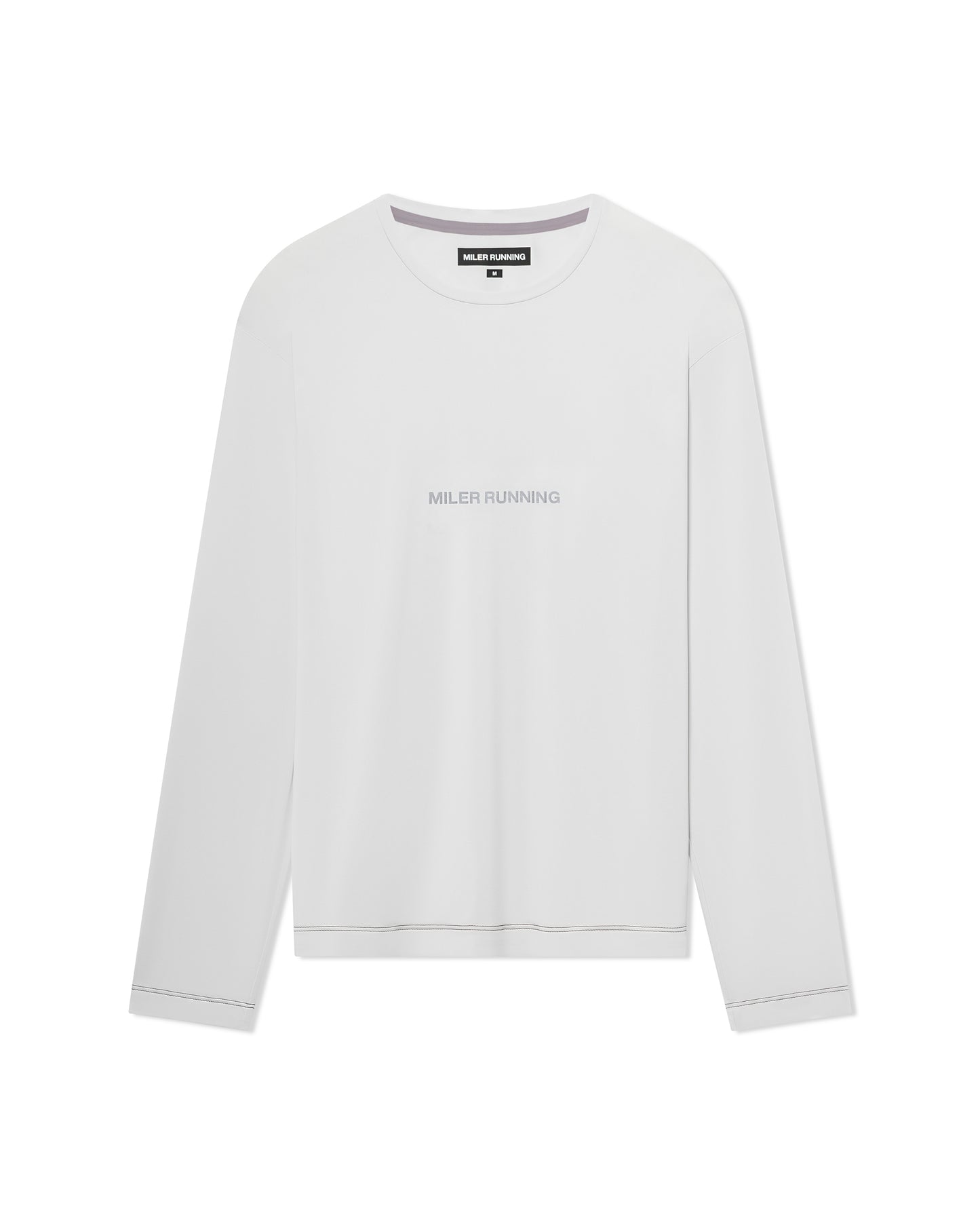 Contrast Stitch Work Running LS Tee