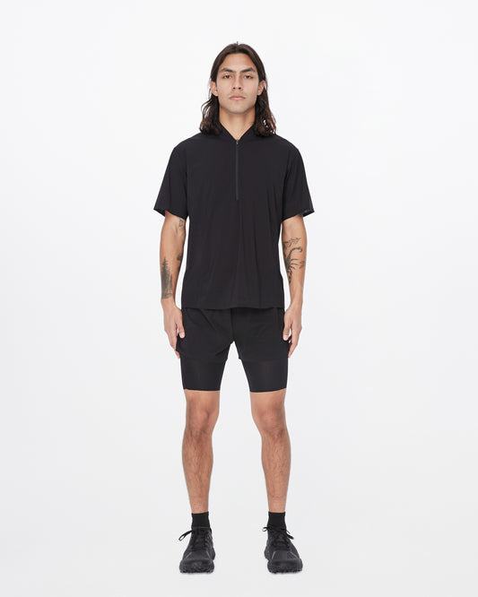 Dirt Running 1/2 Zip SS Tee