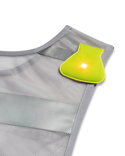 Reflective Safety Vest in Silver, detail