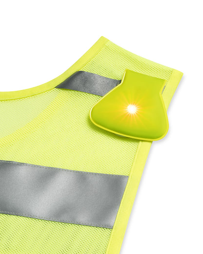 Reflective Safety Vest in Hi-Vis Yellow, detail