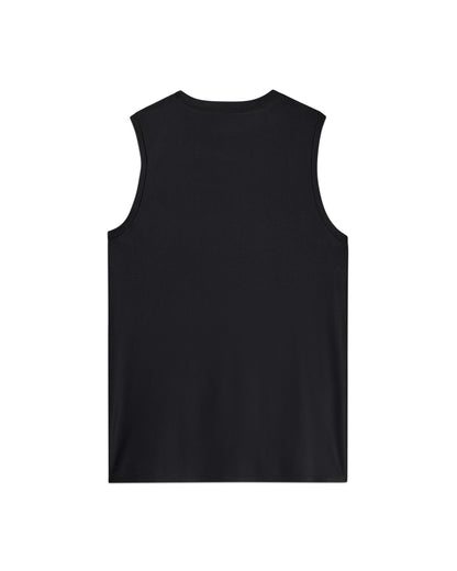 Base Running Tank in Black, back