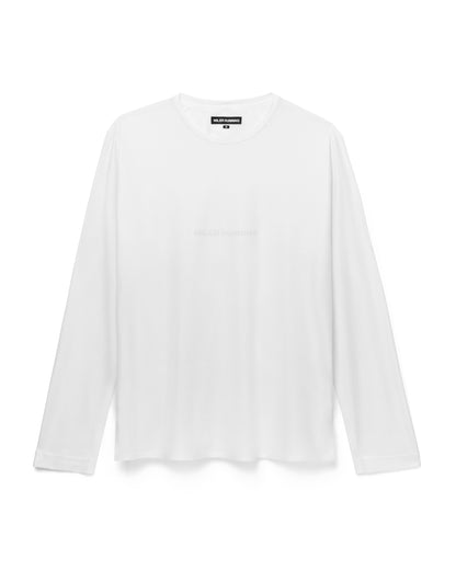 Base Running LS Tee in White, front
